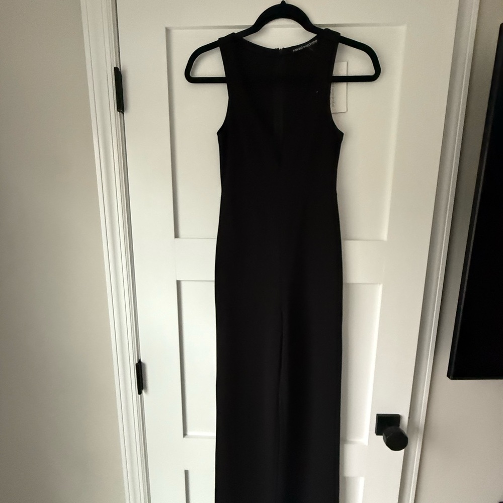 naked wardrobe Black Sleeveless Jumpsuit